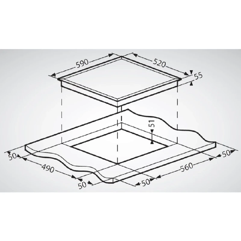 Индукционни Индукционен плот за вграждане Schneider SCTI6042N5/1