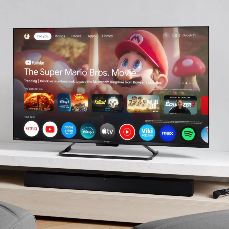 Телевизори 43” 4K Ultra HD 144Hz QLED SHARP Google телевизор Sharp LC-43HR8265E