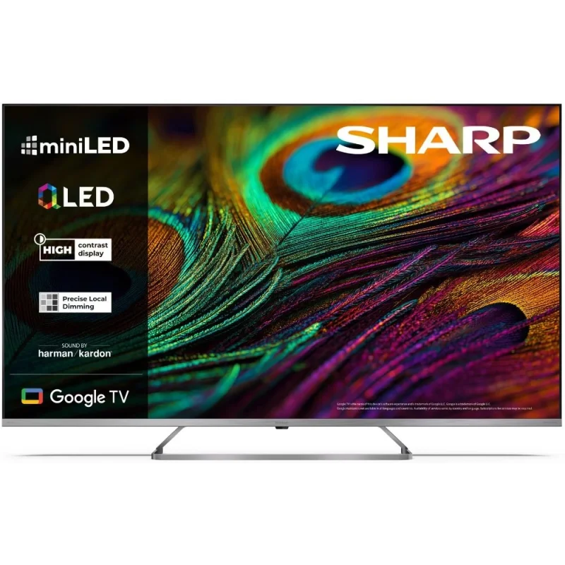Телевизори 50” 4K Ultra HD QLED MiniLED Google телевизор Sharp LC-50JP7265E