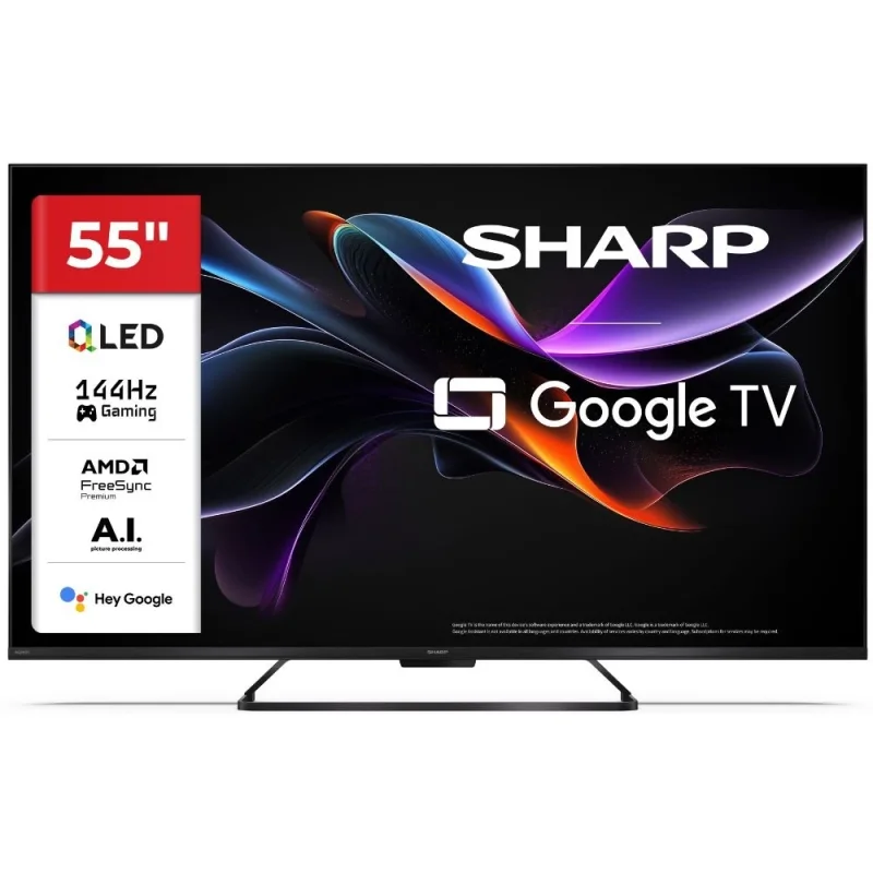 Телевизори 55” 4K Ultra HD 144Hz QLED SHARP Google телевизор Sharp LC-55HR7265E