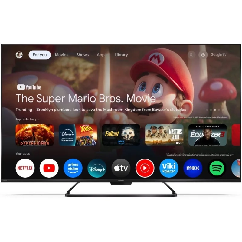 Телевизори 55” 4K Ultra HD 144Hz QLED SHARP Google телевизор Sharp LC-55HR7265E