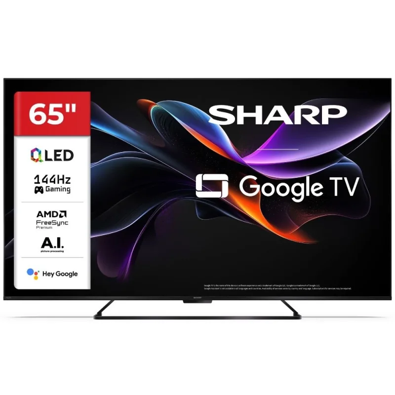 Телевизори 65” 4K Ultra HD 144Hz QLED SHARP Google телевизор Sharp LC-65HR8265E