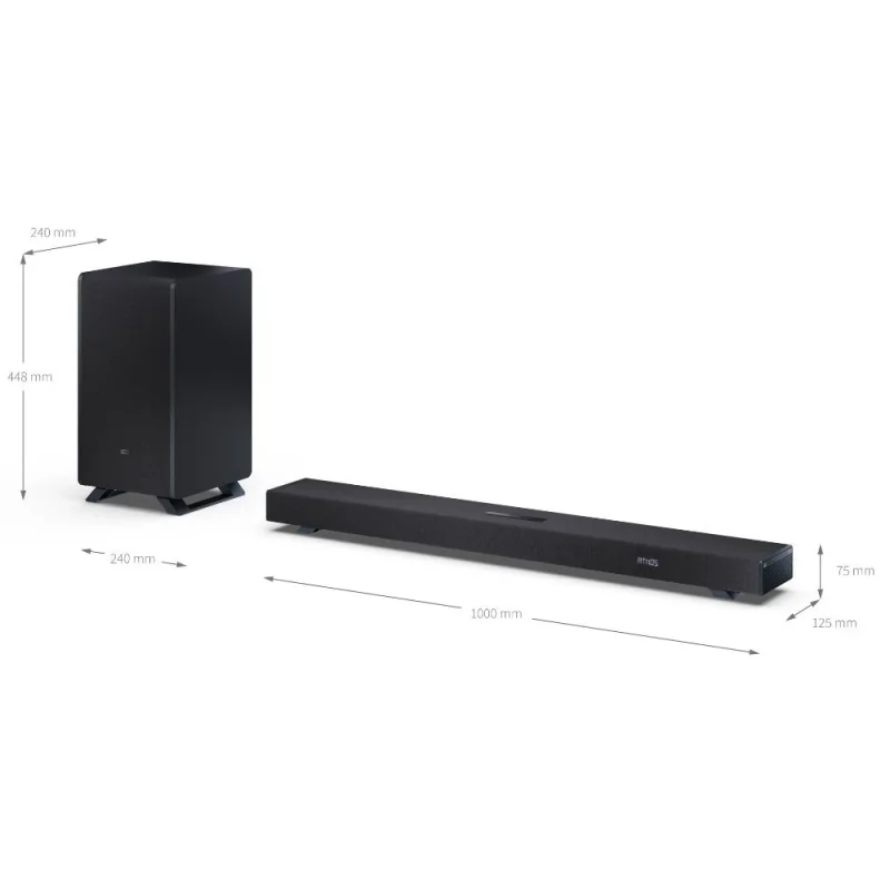 Аудио техника Музикална система саундбар Sharp-Q HT-SBW53121(BK) Черен