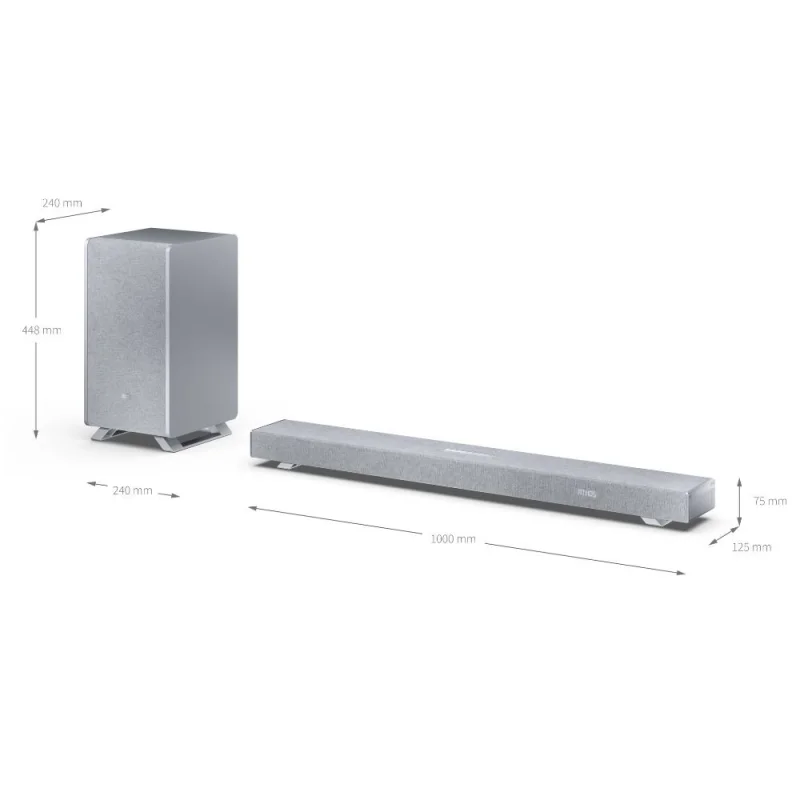 Аудио техника Музикална система саундбар Sharp-Q HT-SBW53121(SL) Сребриста